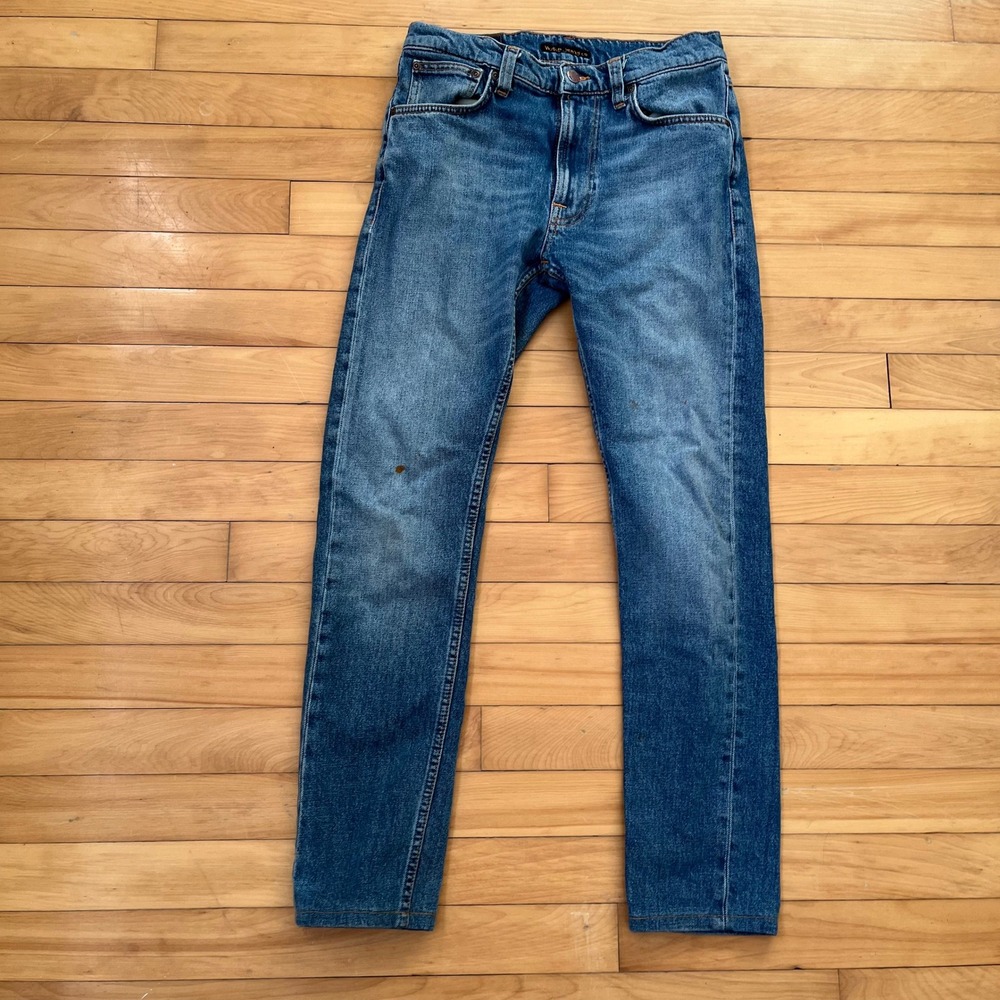Nudie Jeans Co Lean Dean Indigo Exile Slim Tapered Jeans Blue 29x32 1012221